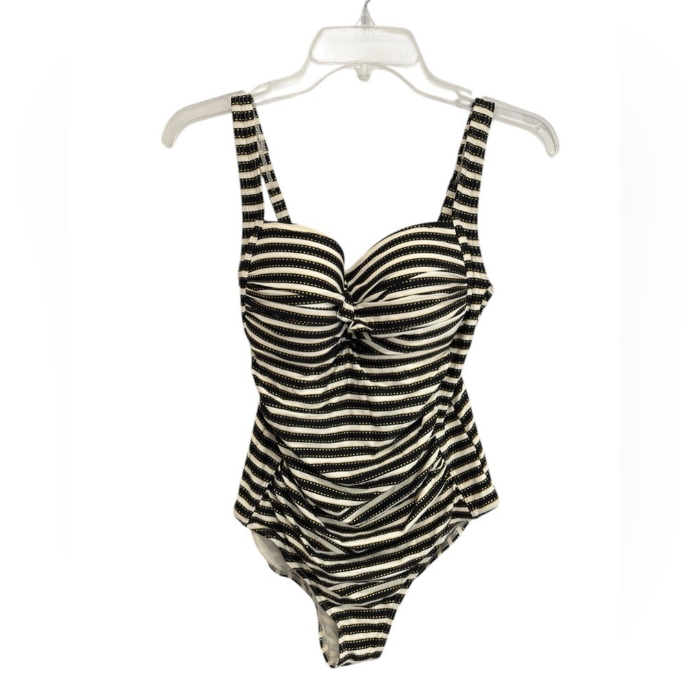 Nip Tuck Swimsuit Size 12 Twist Front One Piece B… - image 1